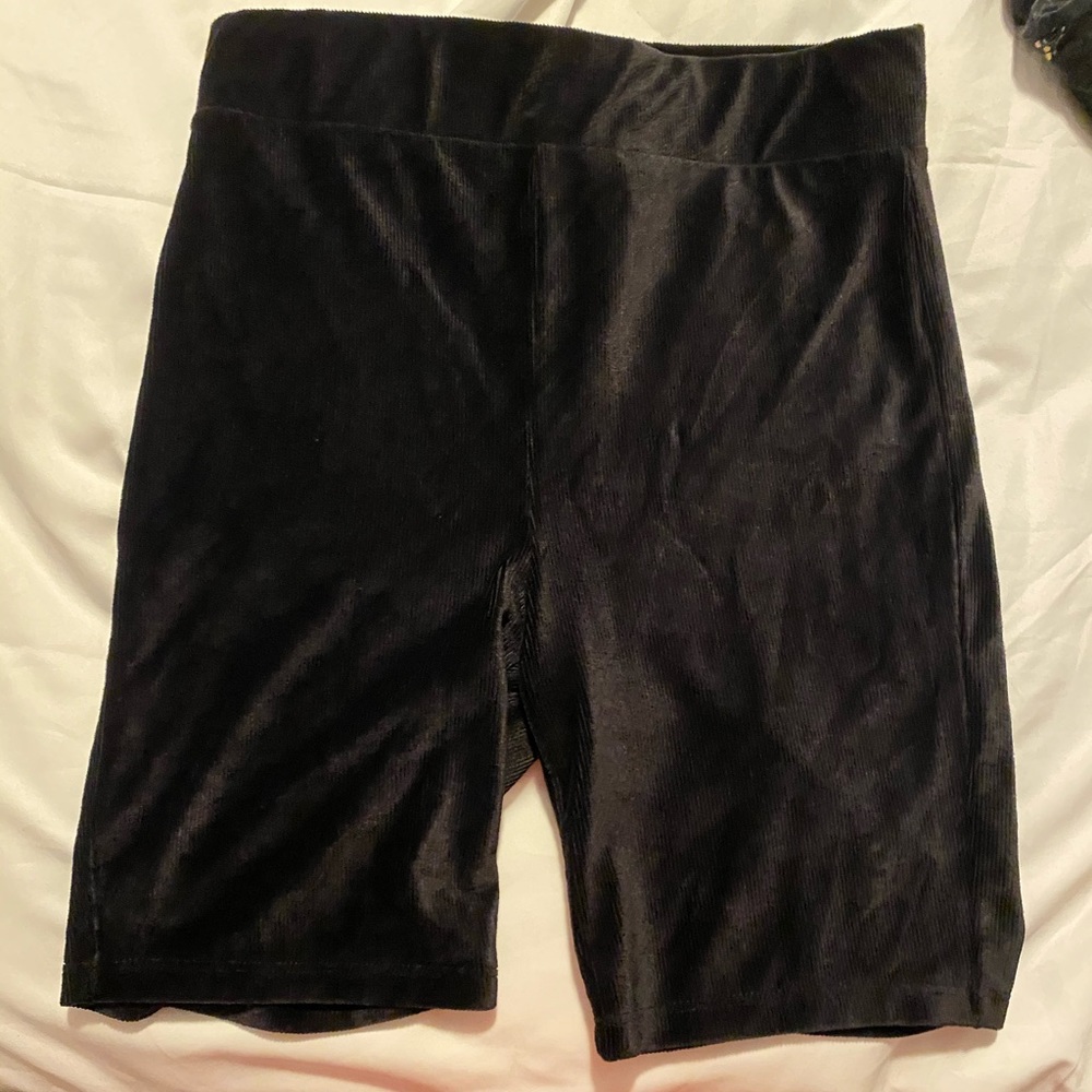✨BOGO✨ Black Velvet biker shorts